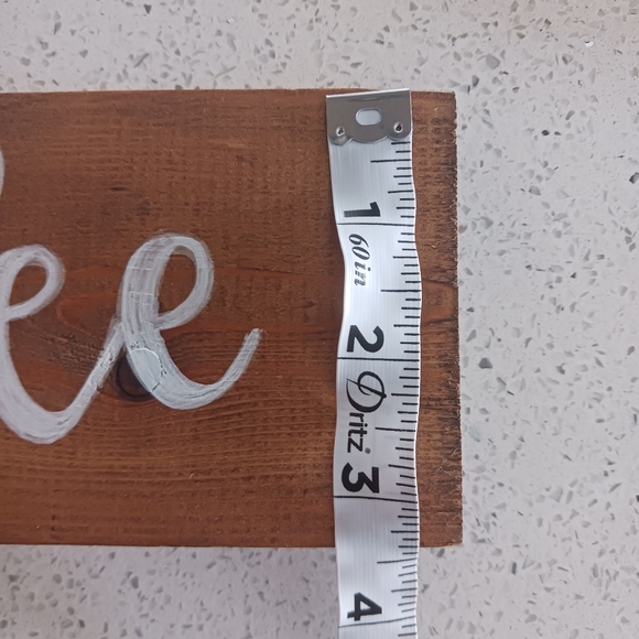 Handpainted "Coffee" Wood Slab Coffee Bar Kitchen Decor - Picture 10 of 13